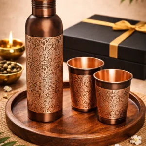 Tmra Vda Copper Bottle With 2 Glass
